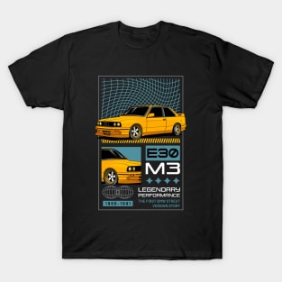 Vintage E30 Sport Car T-Shirt